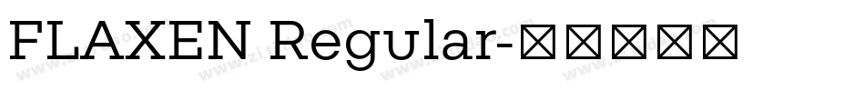 FLAXEN Regular字体转换